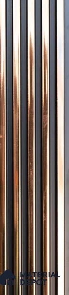 Brown Metallic Louver PN 05526 9.5 ft x 5 inch Charcoal Panel - 11 mm | Suitable for Feature Wall, TV Unit & Living Room | Width is Subjected to 5% Variation