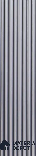 Grey Plain Colour Louver PN 05530 9.5 ft x 5 inch Charcoal Panel - 11 mm | Suitable for Feature Wall, TV Unit & Living Room | Width is Subjected to 5% Variation