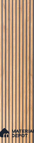 Brown Wooden Look Charcoal Louver/Panel 9.5 ft x 6 inch - 11 mm | Ideal for Feature Wall, Living Room, Bedroom, TV Cabinet, Hotel, Restaurant, Office | PN 05534 | Image 01