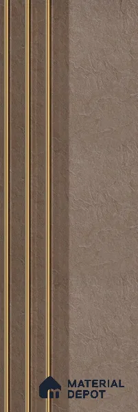 Brown Stone Louver PN 05601 8 ft x 5 inch Charcoal Panel - 12 mm | Suitable for Feature Wall, TV Unit & Living Room | Width is Subjected to 5% Variation