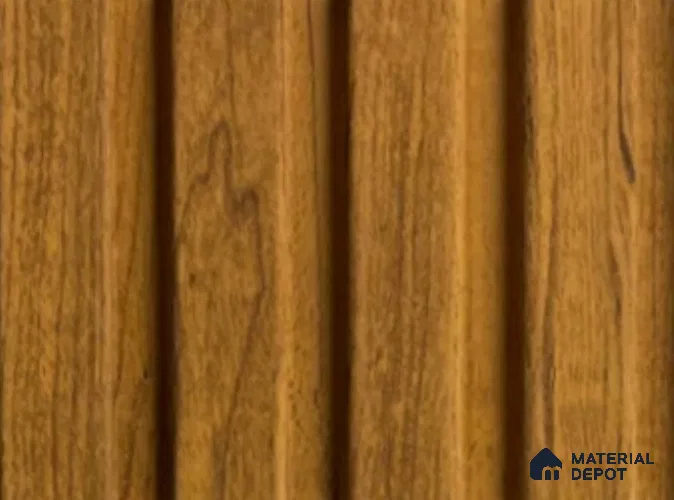 Brown Wooden Look Charcoal Louver/Panel 9.5 ft x 4.9 inch - 11 mm | Ideal for Feature Wall, Living Room, Bedroom, Home, Office | PN 05678
