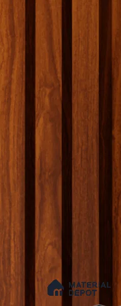 Exterior Grade 9 ft x 5.35 inch AX 6 PVC Membrane Finish Composite Polymer Louvers PN 05829 - 20 mm