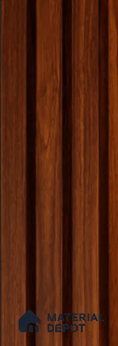 Exterior Grade 9 ft x 4.5 inch AZ 14 PVC Membrane Finish Composite Polymer Louvers PN 05830 - 14.5 mm