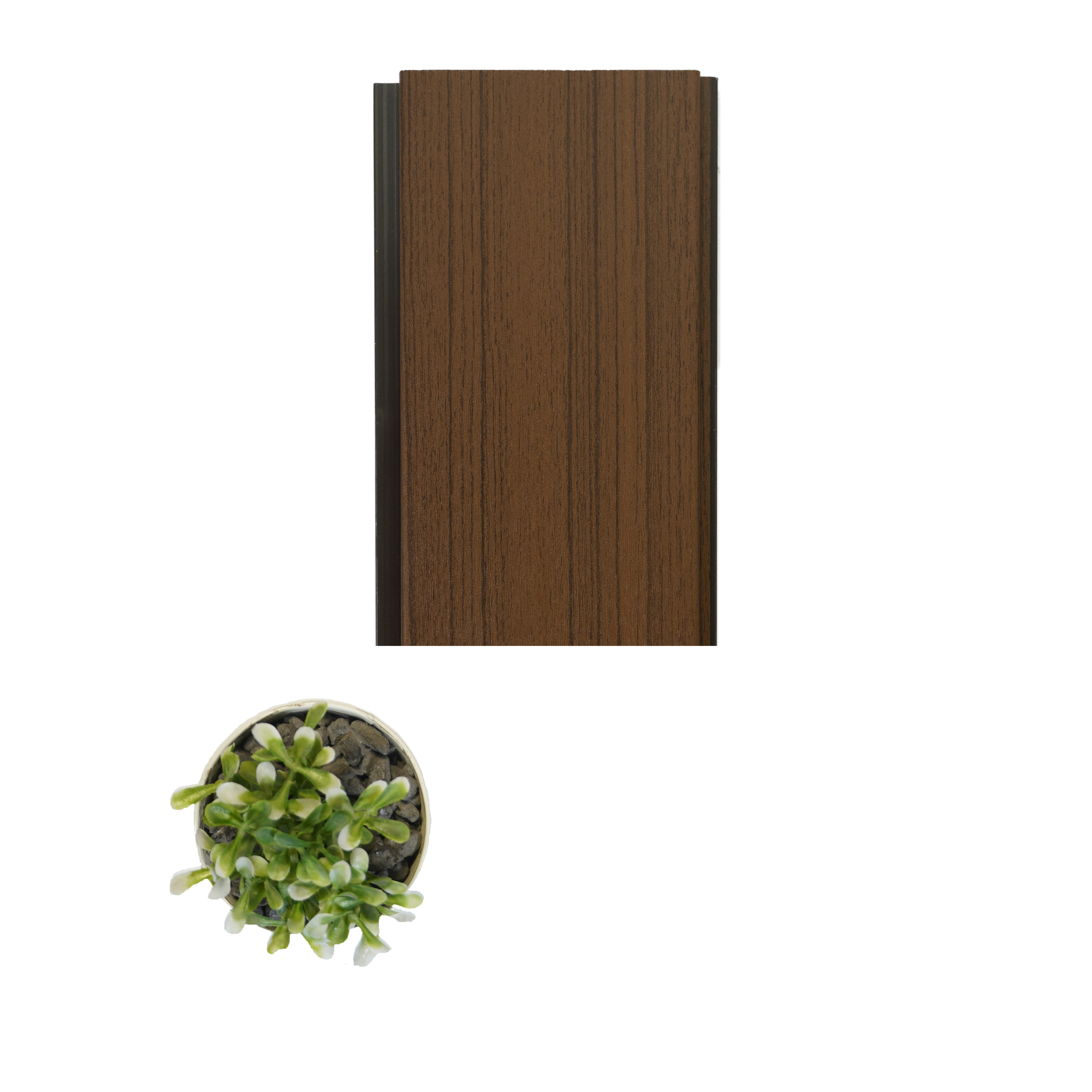 Exterior Grade 9 ft x 4.5 inch AW 11 PVC Membrane Finish Composite Polymer Louvers PN 05834 - 16 mm