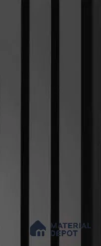 Exterior Grade 9 ft x 5.35 inch AX 8 PVC Membrane Finish Composite Polymer Louvers PN 05841 - 20 mm