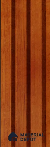 Exterior Grade 9 ft x 4.5 inch AZ 17 PVC Membrane Finish Composite Polymer Louvers PN 05844 - 14.5 mm