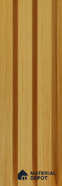 Exterior Grade 9 ft x 4.5 inch AZ 18 PVC Membrane Finish Composite Polymer Louvers PN 05845 - 14.5 mm