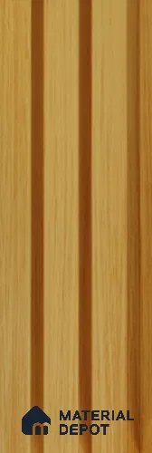 Exterior Grade 9 ft x 4.5 inch AZ 18 PVC Membrane Finish Composite Polymer Louvers PN 05845 - 14.5 mm