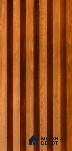 Exterior Grade 9 ft x 4.5 inch AY 21 PVC Membrane Finish Composite Polymer Louvers PN 05847 - 14.5 mm