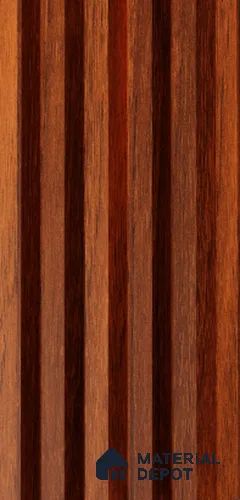 Exterior Grade 9 ft x 4.5 inch AY 22 PVC Membrane Finish Composite Polymer Louvers PN 05848 - 14.5 mm