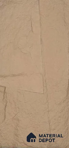 Beige PU Stone Panel 4 ft x 2 ft Shanton Stone Series | PN 05864 AZ Earth Stone Interior Grade PU Stone Panel | Thickness Varies from 65 mm - 75 mm | Width is Subjected to 5% Variation
