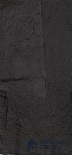 Black PU Stone Panel 4 ft x 2 ft Shanton Stone Series | PN 05864 BB Forge Rock Interior Grade PU Stone Panel | Thickness Varies from 65 mm - 75 mm | Width is Subjected to 5% Variation