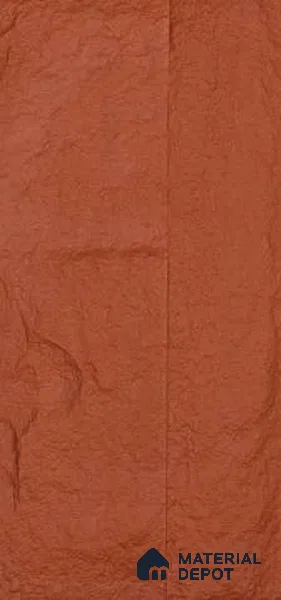 Pumpkin Orange PU Stone Panel 4 ft x 2 ft Manton Stone Series | PN 05864 BE Canyon Clay Interior Grade PU Stone Panel | Thickness Varies from 65 mm - 75 mm | Width is Subjected to 5% Variation