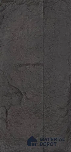 Black PU Stone Panel 4 ft x 2 ft Manton Stone Series | PN 05864 BI Forge Rock Interior Grade PU Stone Panel | Thickness Varies from 65 mm - 75 mm | Width is Subjected to 5% Variation