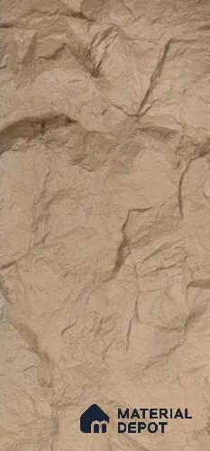 Ivory PU Stone Panel 8 ft x 2 ft Turkey Stone Series | PN 05864 BQ Earth Stone Interior Grade PU Stone Panel | Thickness Varies from 75 mm - 85 mm | Width is Subjected to 5% Variation