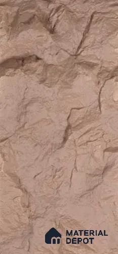Beige PU Stone Panel 8 ft x 2 ft Turkey Stone Series | PN 05864 BR Dune Stone Interior Grade PU Stone Panel | Thickness Varies from 75 mm - 85 mm | Width is Subjected to 5% Variation