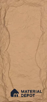 Beige PU Stone Panel 4 ft x 2 ft Mega Stone Series | PN 05864 C Earth Stone Interior Grade PU Stone Panel | Thickness Varies from 50 mm - 65 mm | Width is Subjected to 5% Variation