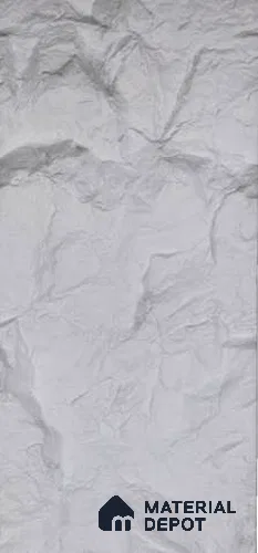 Ice White PU Stone Panel 4 ft x 2 ft Turkey Stone Series | PN 05864 CD Frost Stone Interior Grade PU Stone Panel | Thickness Varies from 75 mm - 85 mm | Width is Subjected to 5% Variation