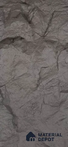 Ash grey PU Stone Panel 4 ft x 2 ft Turkey Stone Series | PN 05864 CI Mist Brick Interior Grade PU Stone Panel | Thickness Varies from 75 mm - 85 mm | Width is Subjected to 5% Variation