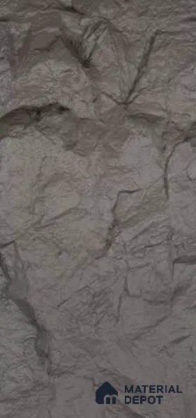 Ash grey PU Stone Panel 4 ft x 2 ft Turkey Stone Series | PN 05864 CI Mist Brick Interior Grade PU Stone Panel | Thickness Varies from 75 mm - 85 mm | Width is Subjected to 5% Variation