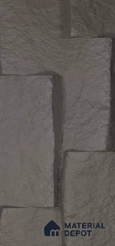 Grey PU Stone Panel 8 ft x 1.5 ft Greek Stone Series | PN 05864 CP Mist Brick Interior Grade PU Stone Panel | Thickness Varies from 75 mm - 85 mm | Width is Subjected to 5% Variation