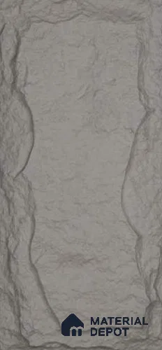 Grey PU Stone Panel 4 ft x 2 ft Mega Stone Series | PN 05864 F Urban Slate Interior Grade PU Stone Panel | Thickness Varies from 50 mm - 65 mm | Width is Subjected to 5% Variation