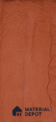 Pumpkin Orange PU Stone Panel 4 ft x 2 ft Vienna Stone Series | PN 05864 H Canyon Clay Interior Grade PU Stone Panel | Thickness Varies from 25 mm - 35 mm | Width is Subjected to 5% Variation