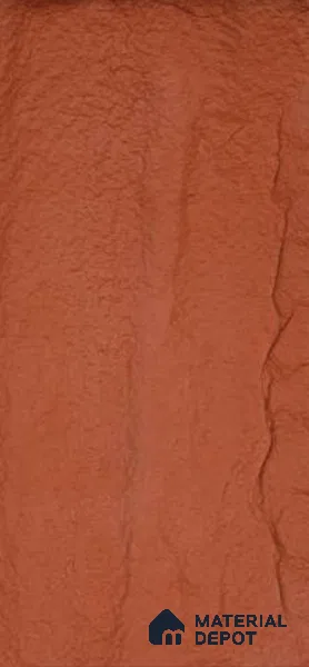 Pumpkin Orange PU Stone Panel 4 ft x 2 ft Vienna Stone Series | PN 05864 H Canyon Clay Interior Grade PU Stone Panel | Thickness Varies from 25 mm - 35 mm | Width is Subjected to 5% Variation