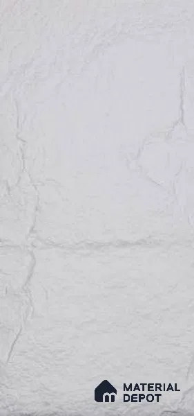 Ice White PU Stone Panel 4 ft x 2 ft Madrid Stone Series | PN 05864 P Frost Stone Interior Grade PU Stone Panel | Thickness Varies from 25 mm - 35 mm | Width is Subjected to 5% Variation
