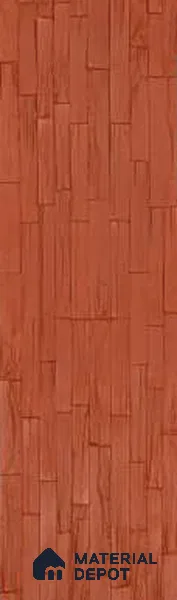 Pumpkin Orange PU Stone Panel 3.8 ft x 1 ft Mosaic Strips Series | PN 06154 AJ Canyon Clay Exterior Grade PU Stone Panel | Thickness Varies from 25 mm - 30 mm | Width is Subjected to 5% Variation