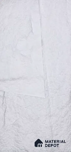 Ice White PU Stone Panel 4 ft x 2 ft Shanton Stone Series | PN 06154 AY Frost Stone Exterior Grade PU Stone Panel | Thickness Varies from 65 mm - 75 mm | Width is Subjected to 5% Variation