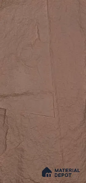 Brown PU Stone Panel 4 ft x 2 ft Shanton Stone Series | PN 06154 BA Dune Stone Exterior Grade PU Stone Panel | Thickness Varies from 65 mm - 75 mm | Width is Subjected to 5% Variation