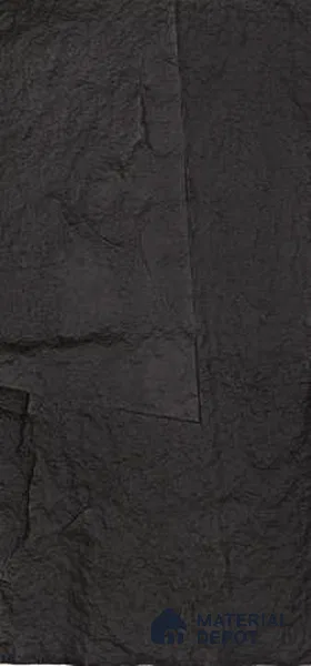 Black PU Stone Panel 4 ft x 2 ft Shanton Stone Series | PN 06154 BB Forge Rock Exterior Grade PU Stone Panel | Thickness Varies from 65 mm - 75 mm | Width is Subjected to 5% Variation