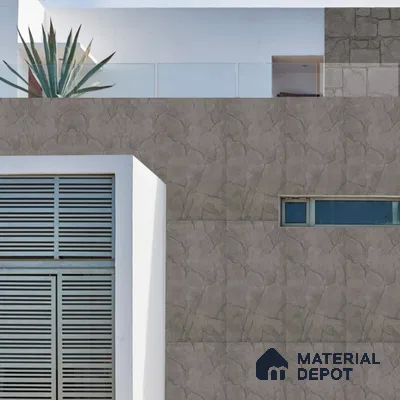 Grey PU Stone Panel 5 ft x 2.5 ft Egyptian Stone Series | PN 06154 BN Urban Slate Exterior Grade PU Stone Panel | Thickness Varies from 100 mm - 110 mm | Width is Subjected to 5% Variation