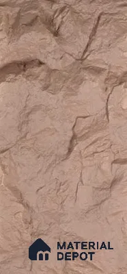 Beige PU Stone Panel 8 ft x 2 ft Turkey Stone Series | PN 06154 BR Dune Stone Exterior Grade PU Stone Panel | Thickness Varies from 75 mm - 85 mm | Width is Subjected to 5% Variation