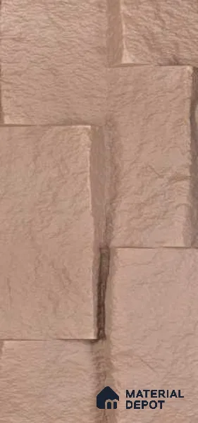 Brown PU Stone Panel 4 ft x 1.5 ft Greek Stone Series | PN 06154 BY Dune Stone Exterior Grade PU Stone Panel | Thickness Varies from 75 mm - 85 mm | Width is Subjected to 5% Variation