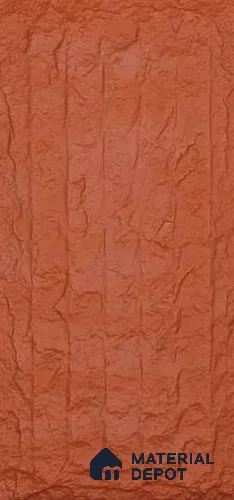 Pumpkin Orange PU Stone Panel 4 ft x 2 ft Japanese Stone Series | PN 06154 CR Canyon Clay Exterior Grade PU Stone Panel | Thickness Varies from 75 mm - 85 mm | Width is Subjected to 5% Variation