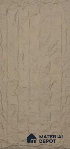 Beige PU Stone Panel 4 ft x 2 ft Japanese Stone Series | PN 06154 CT Earth Stone Exterior Grade PU Stone Panel | Thickness Varies from 75 mm - 85 mm | Width is Subjected to 5% Variation