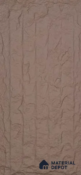 Brown PU Stone Panel 4 ft x 2 ft Japanese Stone Series | PN 06154 CU Dune Stone Exterior Grade PU Stone Panel | Thickness Varies from 75 mm - 85 mm | Width is Subjected to 5% Variation