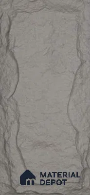 Grey PU Stone Panel 4 ft x 2 ft Mega Stone Series | PN 06154 F Urban Slate Exterior Grade PU Stone Panel | Thickness Varies from 50 mm - 65 mm | Width is Subjected to 5% Variation