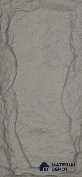 Grey PU Stone Panel 4 ft x 2 ft Mega Stone Series | PN 06154 F Urban Slate Exterior Grade PU Stone Panel | Thickness Varies from 50 mm - 65 mm | Width is Subjected to 5% Variation