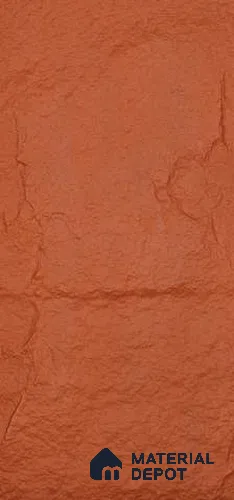 Pumpkin Orange PU Stone Panel 4 ft x 2 ft Madrid Stone Series | PN 06154 O Canyon Clay Exterior Grade PU Stone Panel | Thickness Varies from 25 mm - 35 mm | Width is Subjected to 5% Variation