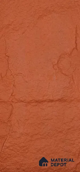 Pumpkin Orange PU Stone Panel 4 ft x 2 ft Madrid Stone Series | PN 06154 O Canyon Clay Exterior Grade PU Stone Panel | Thickness Varies from 25 mm - 35 mm | Width is Subjected to 5% Variation