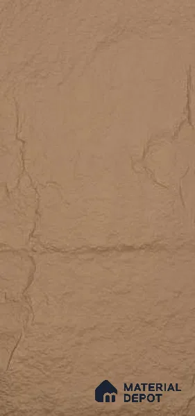 Beige PU Stone Panel 4 ft x 2 ft Madrid Stone Series | PN 06154 Q Earth Stone Exterior Grade PU Stone Panel | Thickness Varies from 25 mm - 35 mm | Width is Subjected to 5% Variation