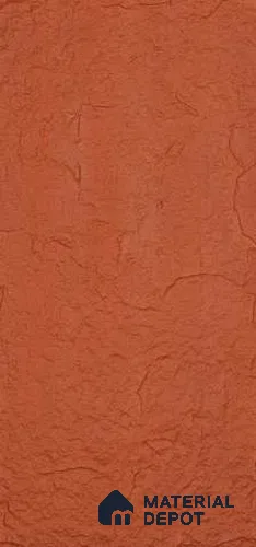 Pumpkin Orange PU Stone Panel 4 ft x 2 ft Berlin Stone Series | PN 06154 V Canyon Clay Exterior Grade PU Stone Panel | Thickness Varies from 20 mm - 25 mm | Width is Subjected to 5% Variation