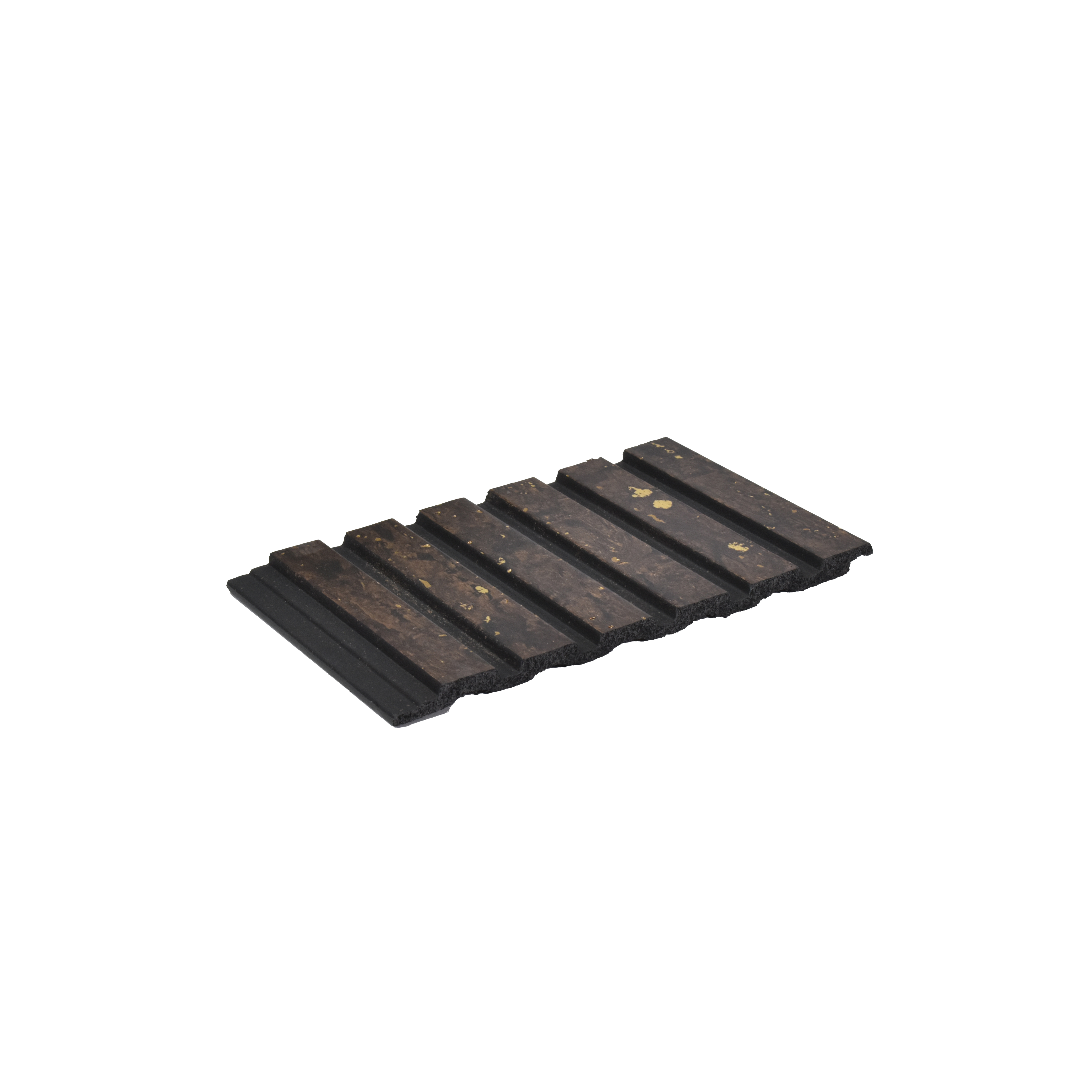 Brown Wooden Louver PN 06192 8 ft x 4.9 inch Charcoal Panel - 12 mm | Suitable for Feature Wall, TV Unit & Living Room | Width is Subjected to 5% Variation