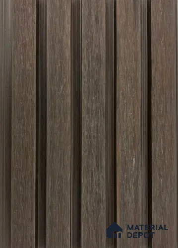 PN 06373 C Dark Walnut #CoEx473 | 9.5 ft x 8 inch (2900x201 mm) Texture Woodgrain Finish 3rd Generation Co-Extrusion WPC Exterior Wall Cladding - 26 mm