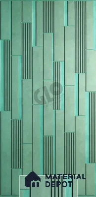 6120 GLO 9 ft x 4 ft Fluted HDHMR Panel - 12 mm