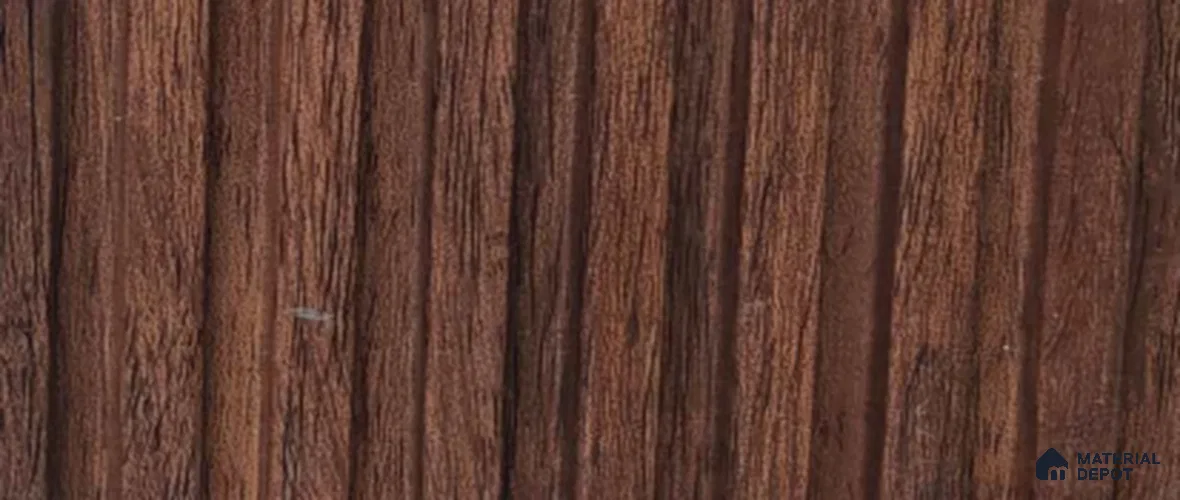 Brown Wood PN 07714 9.1 ft x 5 inch Charcoal Louvers/Panels - 12 mm | Suitable for Feature Wall, TV Unit & Living Room | Width is Subjected to 5% Variation