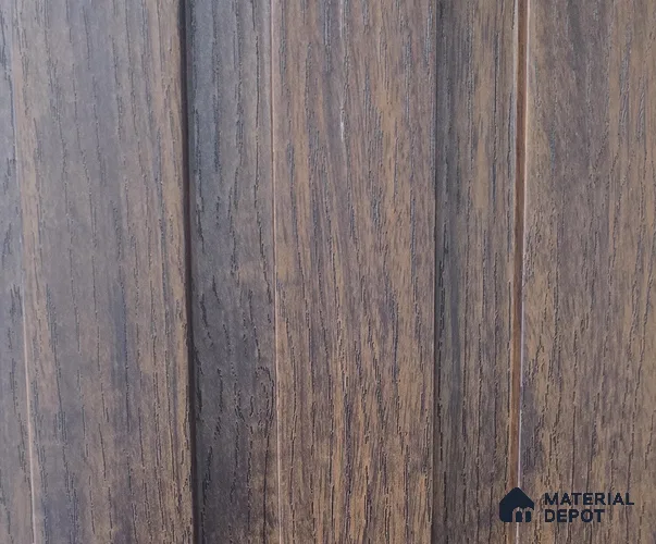 Brown Wooden Look WPC Louver/Panel 9.5 Ft x 8 inch - 15 mm | Ideal for Feature Wall, Living Room, Bedroom, Home, Office | PN 07875